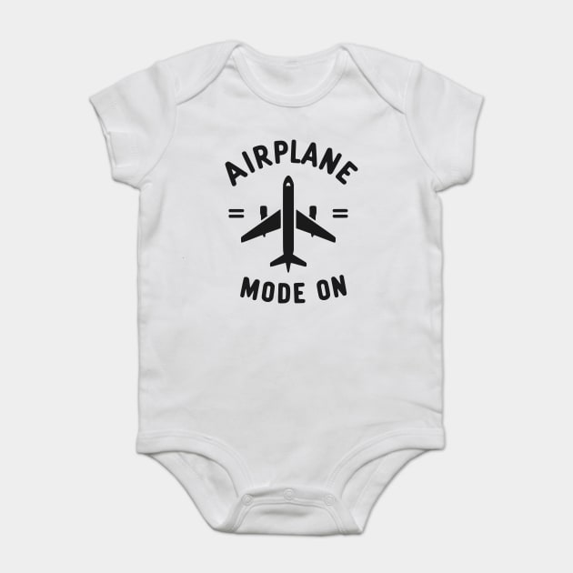 Airplane Mode On Baby Bodysuit by Frank Ring